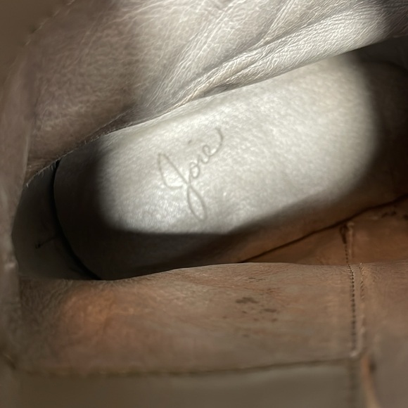 Joie gray suede metal stud booties size 37 - Picture 5 of 6